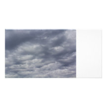 Storm Clouds Custom Photo Card