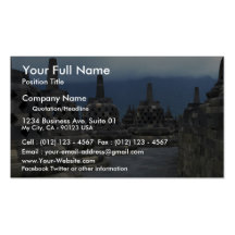 Structures de Bell, Borobudur, Java, Indonésie Cartes De Visite Professionnelles