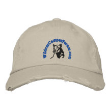 Style affligé par logo bleu sauvage chapeau brodé