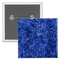 Style bleu en verre souillé de diamant pin's avec agrafe