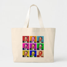 Style d'art de bruit d'Obama Sac Fourre-tout