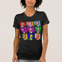 Style d'art de bruit d'Obama T-shirts