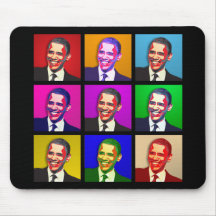 Style d'art de bruit d'Obama Tapis De Souris