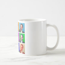 Style d'art de bruit d'Obama Tasse