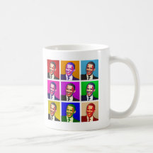 Style d'art de bruit d'Obama Tasses À Café