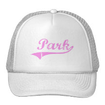 Style de classique de nom de famille de parc casquette de camionneur