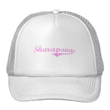 Style de classique de nom de famille de Sharapova Casquette De Camionneur