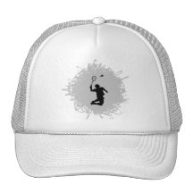Style de griffonnage de badminton casquettes