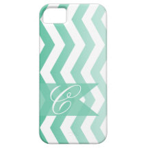 Style d'Ombre Chevron ! monogramme vert de | Coques iPhone 5 Case-Mate