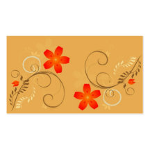 Style floral modèles de cartes de visite