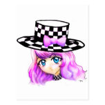 Style gothique punk de Manga Lolita Harajuku de fi Carte Postale