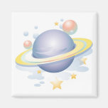 Style Saturn de gradient et étoiles Aimant Pour Réfrigérateur