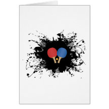 Style urbain de ping-pong carte