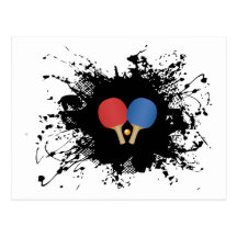 Style urbain de ping-pong cartes postales