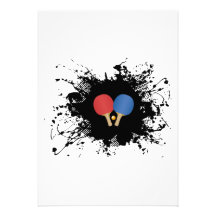 Style urbain de ping-pong cartons d'invitation