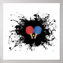 Style urbain de ping-pong posters