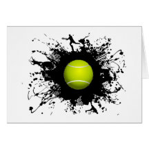Style urbain de tennis carte de vœux