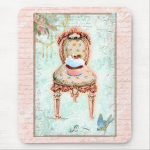 Style victorien de petit gâteau français tapis de souris