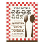 Style vintage de barbecue faire-parts