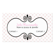 Stylish Paris High Fashion Mommy Calling Card Business Cards