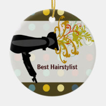 Styliste en coiffure de salon décorations de noël