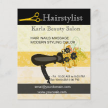 Styliste en coiffure de salon et de spa prospectus