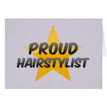 Styliste en coiffure fier cartes