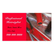 Styliste en coiffure professionnel bus.card person carte de visite