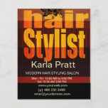 Styliste en coiffure professionnel de spa de salon prospectus personnalisés