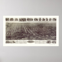 Stylo Argyl, carte panoramique de PA - 1916 Posters