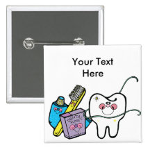 Substance dentaire pour dentiste jour le 6 mars badge avec épingle