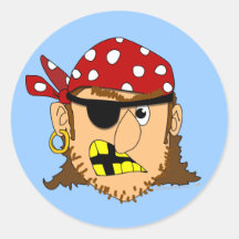 Substance personnalisable de pirate d'homme de pir autocollants