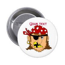 Substance personnalisable de pirate d'homme de pir badge