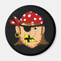 Substance personnalisable de pirate d'homme de pir aimant pour réfrigérateur