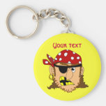 Substance personnalisable de pirate d'homme de pir porte-clefs