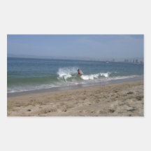 Succès de Skimboarder Autocollant Rectangulaire