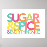 Sucre et épice et tout copie ou courrier intéressa posters