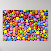 Sucrerie colorée affiche