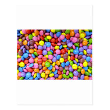 Sucrerie colorée carte postale