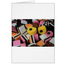Sucrerie de bonbons cartes de vœux