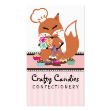 Sucrerie de chef de Fox faisant le carte de visite