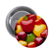 Sucrerie de coeur badges avec agrafe