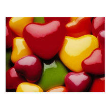Sucrerie de coeur cartes postales