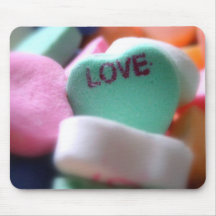 Sucrerie de coeur d'amour tapis de souris