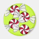Sucreries de menthe poivrée magnets pour réfrigérateur