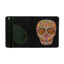 Sucrez le coque ipad de crâne avec le support - jo