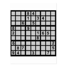 Sudoku - puzzle cartes postales