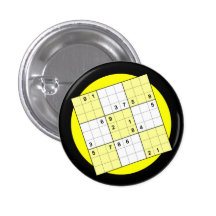 Sudoku symétrique avec 20 indices badge avec épingle