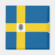 Suède-Royal, drapeau de la Suède Magnets