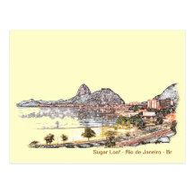 SugarLoaf Rio Carte Postale